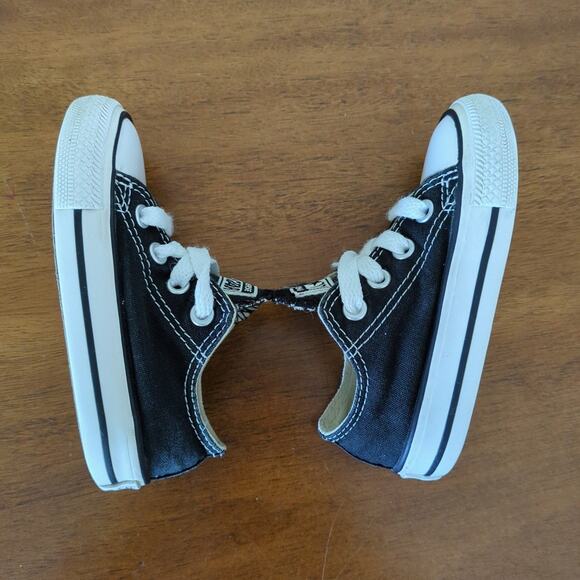 Converse Chuck Taylor All Star Shoes low tops black toddler little kids size 5 - Picture 6 of 9